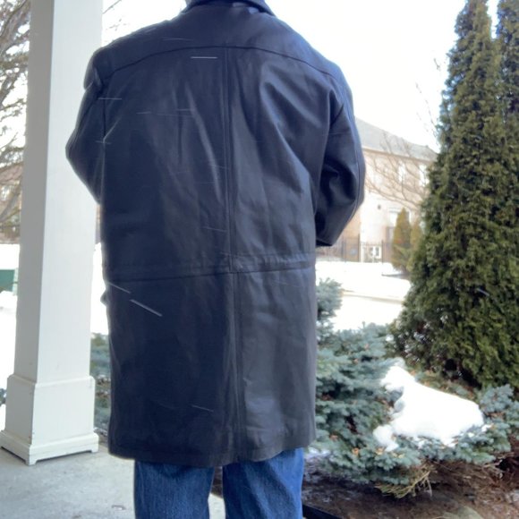 VINTAGE MEN'S 100% GENUINE LEATHER JACKET! - Picture 2 of 4